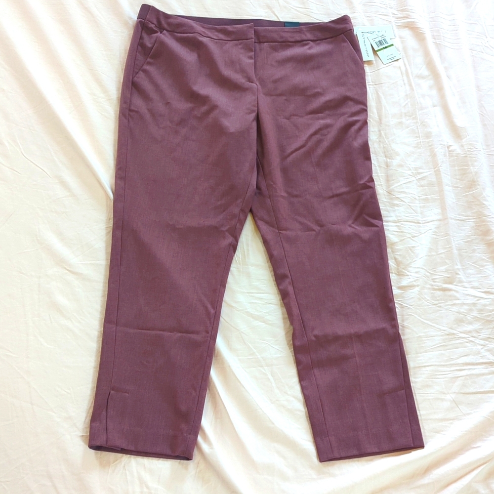 Amanda & Chelsea NWT Contemporary Fit Pants Rosewood Size 14